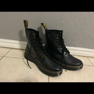 Black Zavala Style Dr. Martens. Size 9 Women, Size 8 Men.